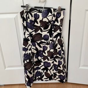 Banana Republic Floral Mini Strapless Dress